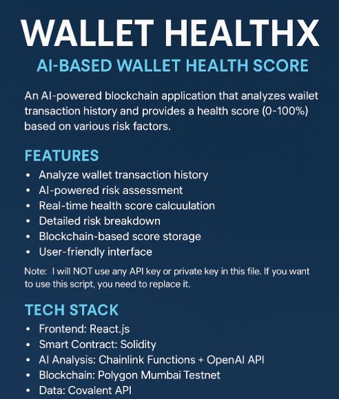 Wallet HealthX Screenshot